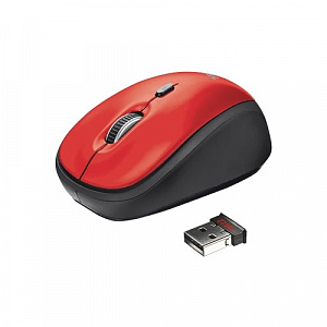 Trust Yvi Wireless Mouse Red USB
